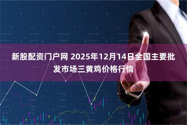 新股配资门户网 2025年12月14日全国主要批发市场三黄鸡价格行情